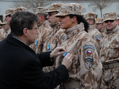 Hejtman přivítal české vojáky, kteří se vrátili z Afghánistánu