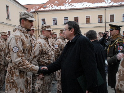 Hejtman přivítal české vojáky, kteří se vrátili z Afghánistánu