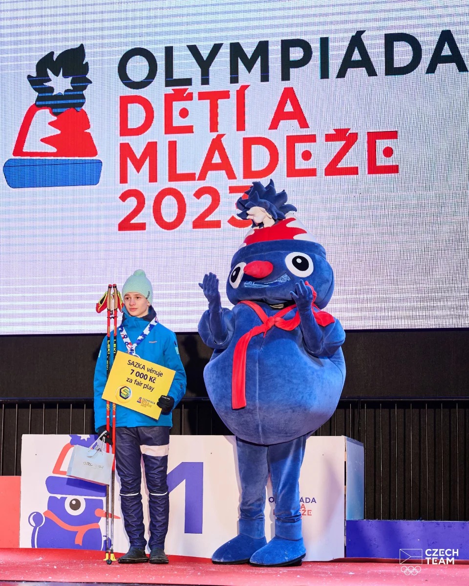 Cenu fair play si z Olympiády dětí a mládeže odnesl orientační běžec Matěj Čečka z Hradce Králové 