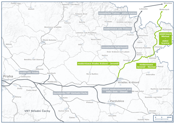 Správa železnic může projektovat modernizaci tratí v Královéhradeckém kraji