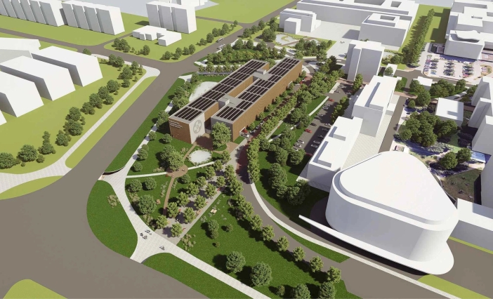 vizualizace parkovacího domu FN HK