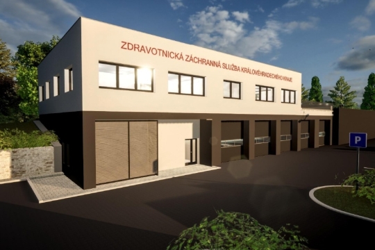 vizualizace výjezdová stanice ZZS Náchod