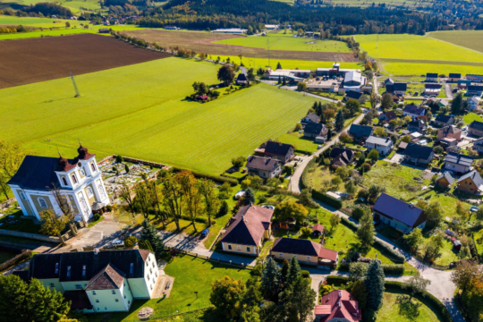 Bezděkov letecký pohled