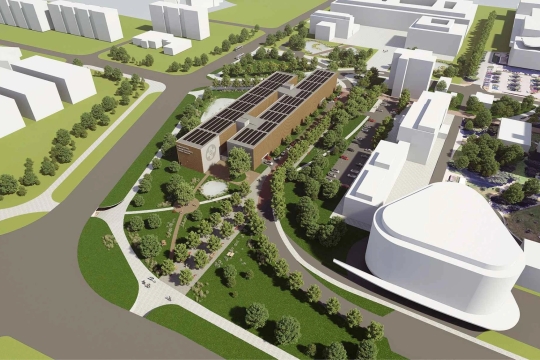 vizualizace parkovacího domu FN HK