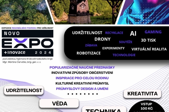 Na zámku v Novém Městě nad Metují proběhne expozice regionálního vědeckého pokroku pro veřejnost