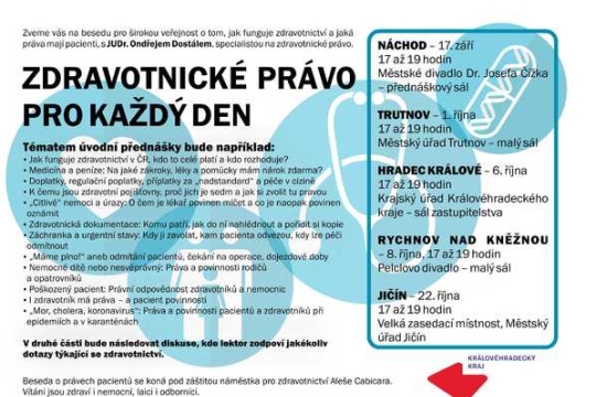 Jak funguje zdravotnictví a jaká práva mají pacienti. To zodpoví specialista na zdravotnické právo