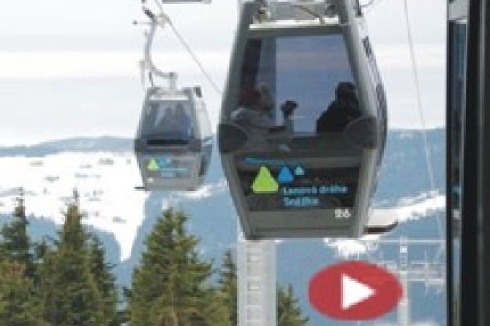 Videoreportáž: Projeďte se s námi novou lanovkou na Sněžku