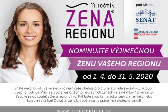 Celonárodní projekt Žena regionu zahajuje nominace