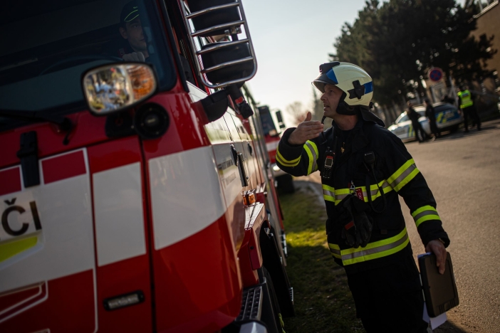 Složky IZS cvičily zásah při úniku nebezpečného plynu 