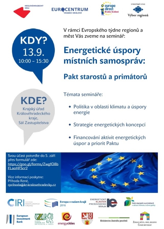 Seminář Energetické úspory místních samospráv