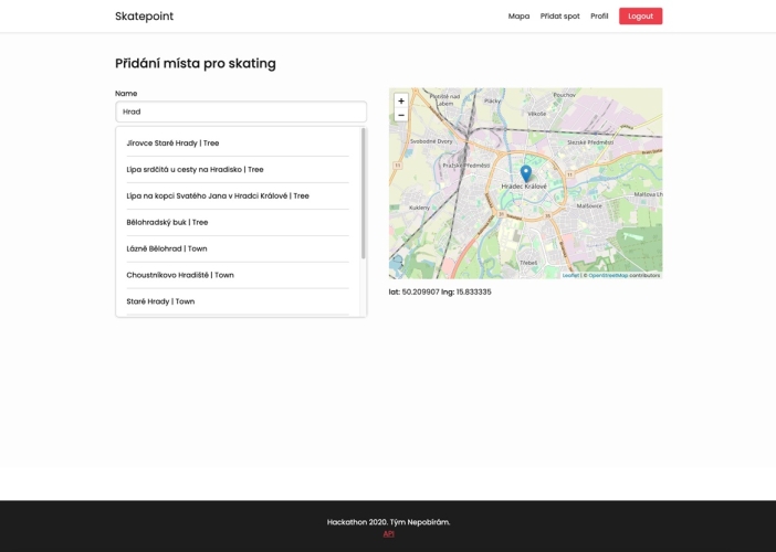 Open Data Hackathon 2020: Vítězná aplikace mapuje skatespoty