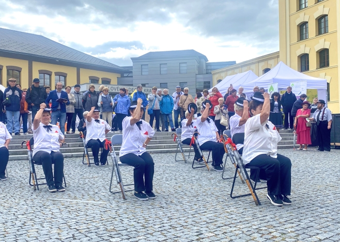 Stovky seniorů z Královéhradeckého kraje oslavily i letos svůj svátek bohatým kulturním programem