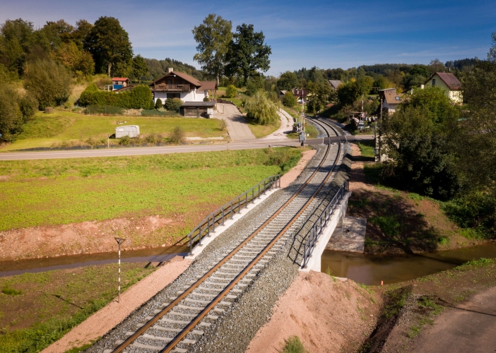 Rekonstrukce mostu na trati Chlumec nad Cidlinou - Trutnov (Chotěvice)